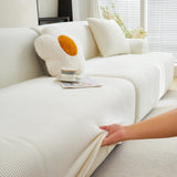 Elastic Universal Sofa Slipcover Knit Thicken Sofa Cover for Living Room Armchair Couch Cover L-shape Sofa Cover 1/2/3/4 Seater