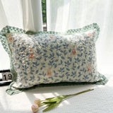 Lace Cotton Pillowcase Home Quilted Single Pillow Case Soft Comfortable Printed Pillowslip Multiple Styles Choose From No Core
