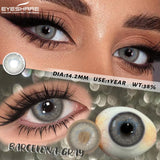 2Pcs Natural Color Contact Lenses Brown Contacts Gray Beautiful Pupils Blue Eye Lenses Yearly Green Beauty Makeup Lens