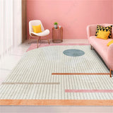 Simple Luxury Living Room Decoration Carpet Pink Girl Bedroom Bedside Bay Window Non-slip Carpets Home Balcony Kitchen Porch Rug