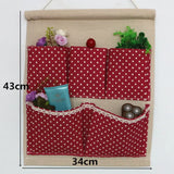 Home Storage & Organization Multilayer Fabric Hanging Storage Bag for Door Wall Wardrobe Dormitory Creative Organizer
