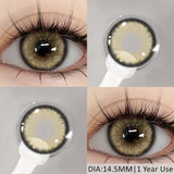 2pcs Blue Color Contact Lenses Natural Gray Eye Lens Beautiful Pupils Yearly Fashion Brown Softlens Cosmetics