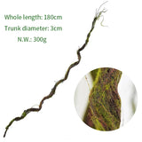 Wall Hanging Artificial Large Cherry Tree Trunk Branches Fake Creeper Plants With Moss Twig Vine Liana Garden Outdoor Home Decor