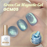 10ml Leopard Cat Magnetic Eye Gel Nail Polish Autumn Night Coffee Brown Glass Beads Soak Off UV LED Manicure Nail Ar