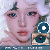Peony Red Eye Colored Contact Lenses Half Year Use Small Pupils Contacts Lens for Anime Cosplay Party Halloween Makeup