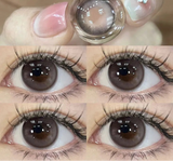 1Pair nature Contact Lenses Soft Lenses Brown Eye Diameter 14.5mm 14.2mm 14.0mm Beautiful pupils Black Lens Myopia Degree