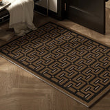 Modern Geometric Wire Loop Mat Dust-Resistant Non-slip Waterproof Easy-to-Clean for Indoor Entryway Living Room