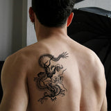 1pc Temporary Dragon Tattoo on The Arm, Back of The Hand, Shoulder, and Leg. Waterproof and Durable Dragon Tattoo Sticker