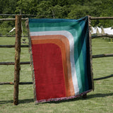 Retro Boho Cotton Linen Blanket Sofa Towel Knit Bohemian Bedspread Pad Mat Bohemian Throw Travel Bedspread Sofa Cover Blankets