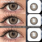 2PCS Brown Series Soft Contact Lenses for Eyes Yearly Wear Natural Daily Makeup Colored Eye Lenses Women Cosmetics Lens