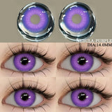 1 Pair Colored Contact Lenses Cosplay Colorful Contact Red Eyes Anime Contact Green Lenses Halloween Purple Contact