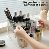 1pc/Transparent Acrylic Cosmetic Organizer, Desktop Drawer-Style Compartmentalized Storage Box