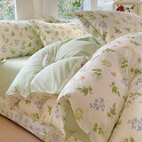 New Cotton Single Duvet Cover Printed Garden Quilt Cover Skin Friendly Breathable Bedding 150x200 180x220 220x240 200x230