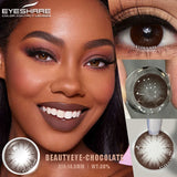 1pair Color Contact Lenses for Eyes Black Lenses Cosmetic Big Eye Lenses Gray Pupils Lens Yearly Natural Eye Contacts
