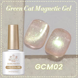BORN PRETTY 10ml Black Glass Cat Magnetic Gel Nail Polish Ultra Shine Gold Silver Glitter Soak Off UV LED Gel Nail Art Varnish
