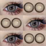 1pair Color Contact Lenses For Eyes Color Yearly Natural Amber Gray Lens Cosmetic Soft Glasses Beauty Fashion Pupil with Lenses