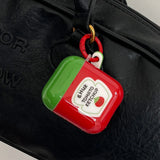 Cartoon Cute Red Tomato Salad Ins Soft Silicone Earphone Case For AirPods 1 2 3 4 AirPods Pro 2 Shockproof Fundas With keychain