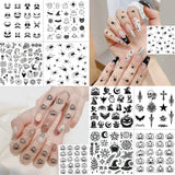 8 Sheets Halloween Realistic Black Widow Tarantula Spider Temporary Tattoo Sticker For Adult Hand, Waterproof Durable Fake Tatoo