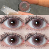 Myopia Color Contact Lenses, Korean Style Prescription, Blue Pupils, Eye Beauty and Makeup, Fast shipping, 2Pcs Yearly