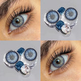 Natural Gradient Colored Contact Lenses,  Perfect with Makeup & False Eyelashes for Stunning Daily Beauty Look