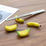 15pcs Creative Home Desktop Decoration Fresh Ceramic Craftsmanship Banana Fruit Chopstick Holder Home Daily Decoration Ornaments