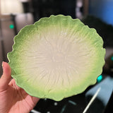 Creative Cartoon Chinese Cabbage Shaped Ceramic Salad Bowl Soup Bowl Family Fruit Snack Plate Kitchen Utensils Accessories