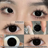 1Pair Cosplay White Color Contact Lenses Halloween Scary Contact Lenses Crazy Red Eye Makeup Lenses Black Beauty Pupils