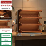 Household Goods Solid Wood Desktop Rack, Coffee Cup Bar Storage, Home Kitchen Cup Holder, Storage, With Drawer Display Rack