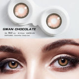 1 Pair SWAN Series Big Eyes of Natural Contact Color Contact Lenses for Colorful Eyes Beauty Contact Lenses for Eyes