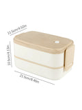 3pc Double-layer lunch box with Chopsticks Spoon Salad Lunch Box for office school use