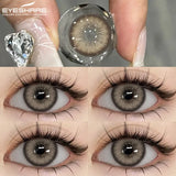1 Pair Blue Colored Contact Lenses for Eyes Natural Brown Contact Lenses Fashion Lenses Brown Eye Lens Softlenses