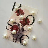White Pearl Magnetic Fridge Magnets Suitable for, Resin Spherical Refrigerator Magnets with Hold, Christmas