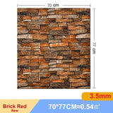 10 Pcs 3D Peel and Stick   Wall Stickers Home Decor Living Room Waterproof Foam Vinyl PVC 70X77CM Self Adhesive Panels Wallpaper
