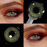 Half Yearly Soft Colored Contact Lenses for Daily Eye Cosmetic Makeup 14.5mm Multichrome Beauty Styling Lens