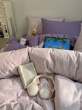 Pure Cotton Bedding Set Dormi Student Tee-Piece Suite Double-Border Design Soft Comfortable All-Season Bedding Collection