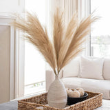 Faux Pampas Grass Large 39'' Tall Artificial Pompous Grass Fluffy Fake Flowers for Vase Filling Home Boho Decor Flower Arrange