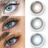 Eyes Color Contacts Colored Contact Lenses Lens Plano Small Pupil Myopia Brown 14.2mm 2Pcs 12 Months