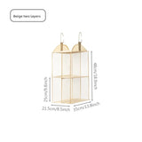 Practical Fabric Hanging Organizers Simple Designs Hanging Storage Bag with Multi Layer For Easy Homes Organization
