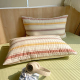 100 Cotton Pillowcase 2 PCS Colorful Stripe Pillow Case Bedding Black Pillow Cover Envelope Pillow Case Cover Nordic Sling