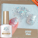 Green Guava Gel Nail Polish Cat Magnetic Light 10ml Sparkling Glass Bead Soak Off UV LED Varnish Salon Maniucre