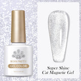 Gold Reflective Moonlight Gel Nail Polish Cat Magnetic Aurora Spar Glitter Semi-Permanant Varnish Nail Art Magnetic
