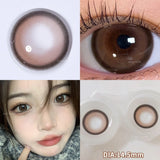 Prescription Contact Lenses Myopia Lenses with Diopters Natural Pupils Color Contact Lenses for Eyes Brown Lenses 2pcs