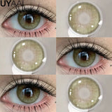 Colored Contact Makeup Natural Brown Eye Lenses Lovesick Series Cosmetics Gray Lenses Woman Makeup Green Beauty Contacts