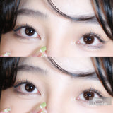 1 Pair Blue Contacts Makeup Eye Lenses 14.2mm Yearly Disposable Exotic Cosmetic Color Lens for Women