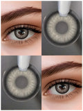 Color Contact Lenses Prescription Wildcat Blue Lens 2Pcs Beauty Green Pupils Natural Colored Lenses with Power Yearly