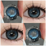 1 Pair(2pcs) Myopia Contact Lenses for Eyes Pupils Prescription Lenses With Diopters Fashion Blue Green Eye Color Lenses