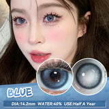 (2pcs)1Pair Myopia Color Contact Lenses for Eyes Fashion Prescription Lenses Beauty Pupils Blue Green Brown Grey Lenses
