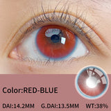 14.2mm Natural Glossy Contacts 2pcs Half Yearly Free Shipping Shiny Eye Lenses for Cosplay Party Makeup