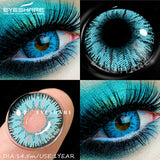 1Pair Cosplay Colored Contact Lenses Vampire Red Eyes Contact Anime Blue Purple Eyes Beauty Makeup Lenses For Halloween