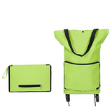 New Portable Shopping Trolley Bag Foldable with Wheel Supermarket Tug Bag Reusable Large Capacity Fruit Vegetables Organizer Bag